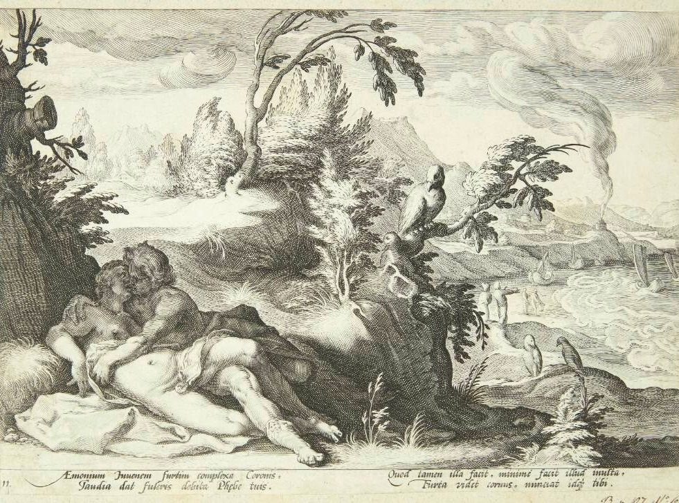 Apollon og Koronis by Ubekendt