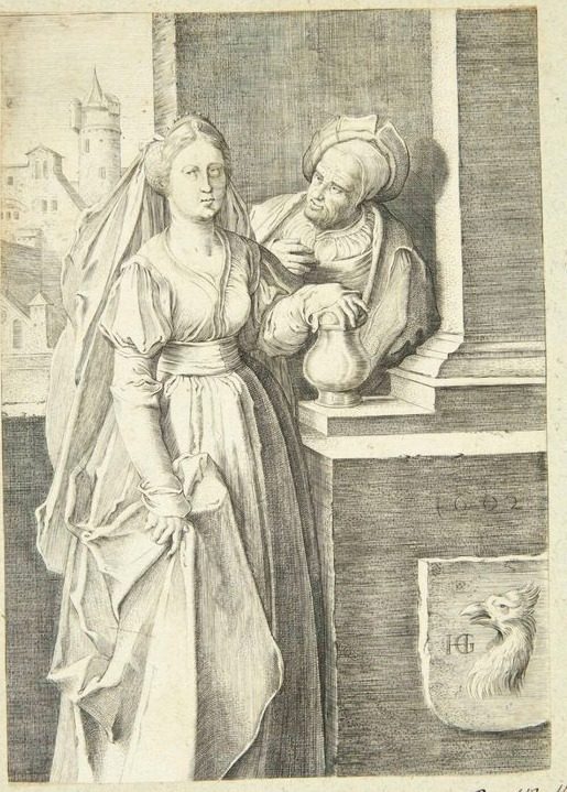 Det ulige par by Hendrick Goltzius