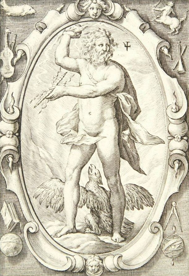 Jupiter by Jacob Matham