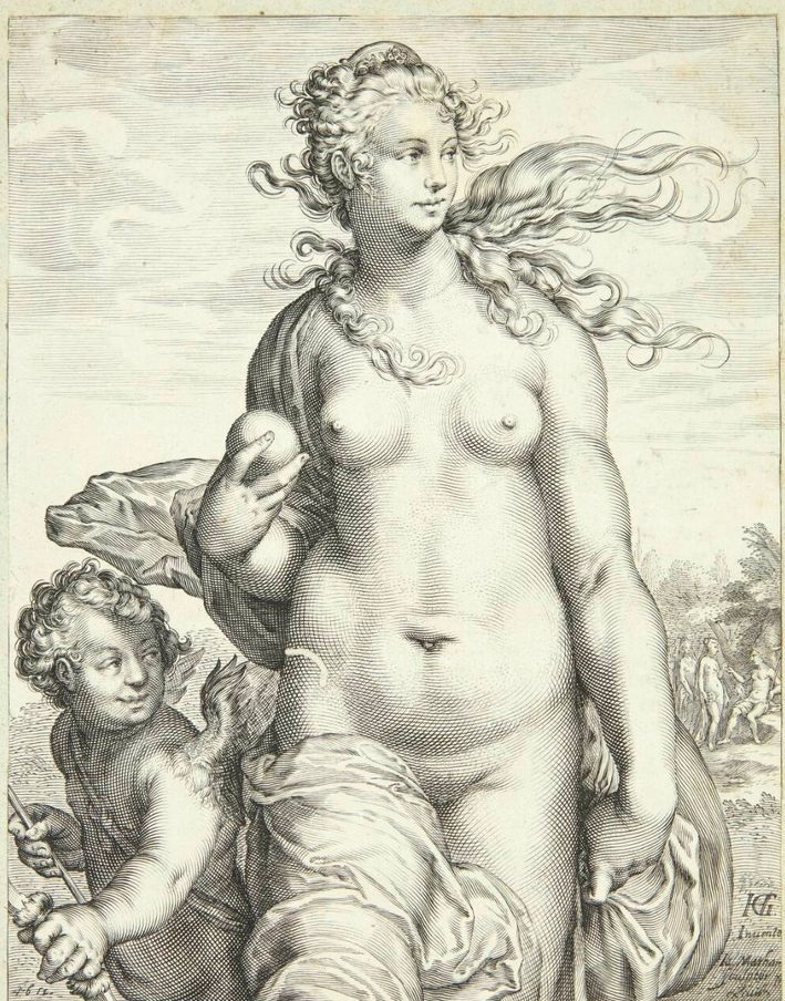 Venus får prisen for skønhed by Jacob Matham