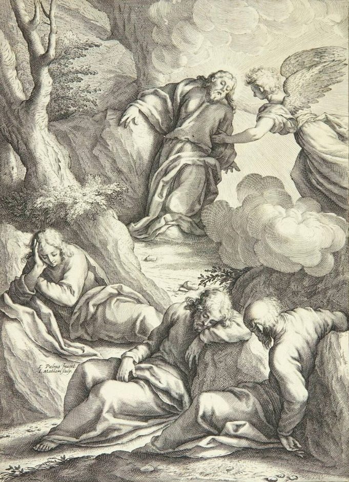 Jesus i Getsemane have by Jacob Matham