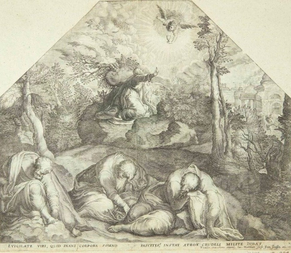 Jesus i Getsemane have by Jacob Matham
