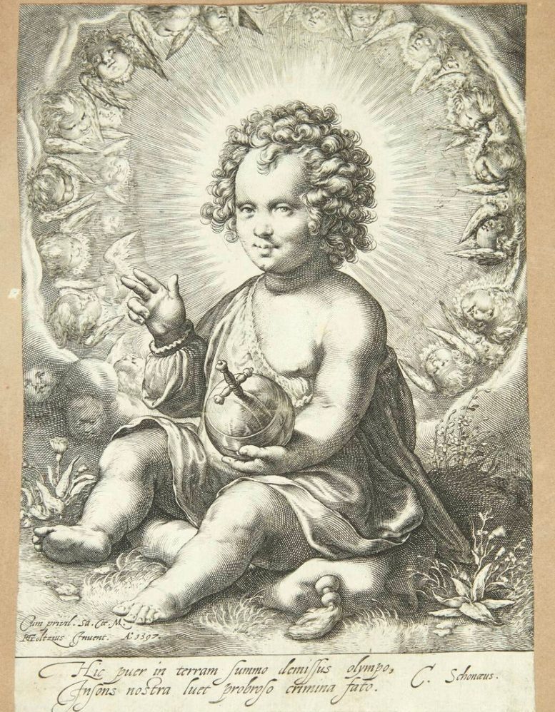 Salvator Mundi by Jan Saenredam