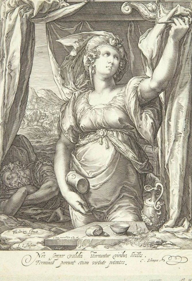 Jael og Sisera by Jan Saenredam