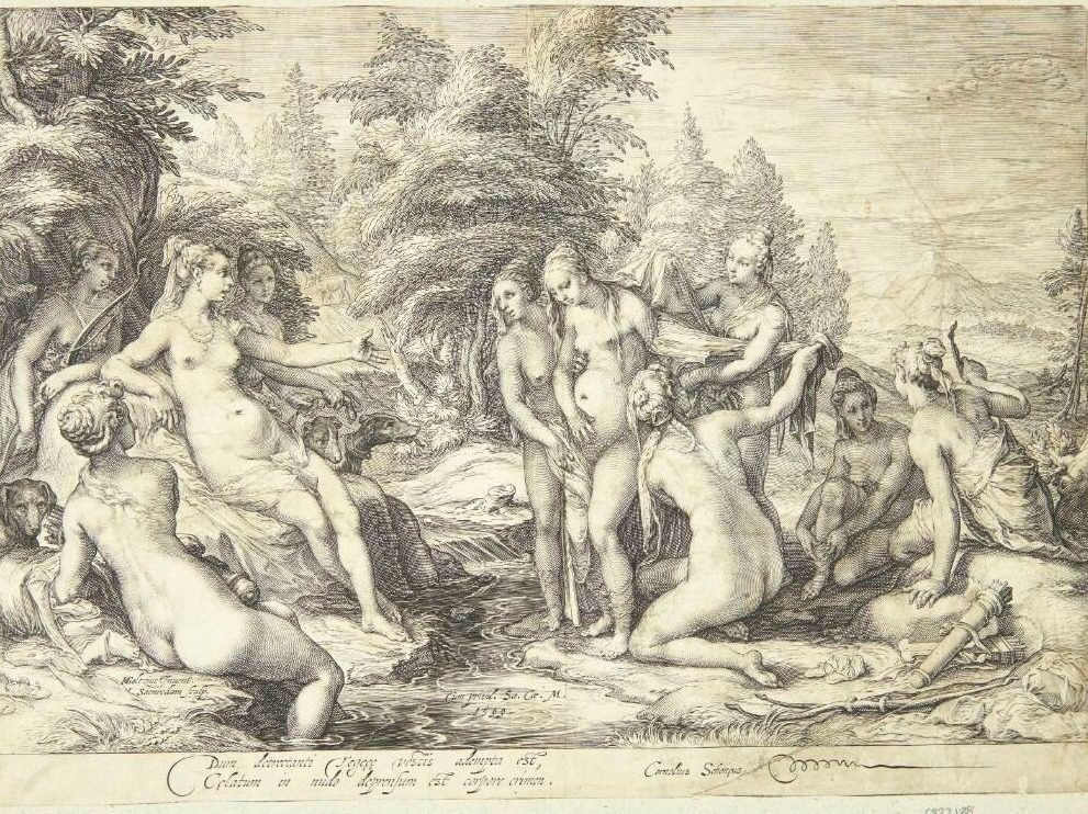 Diana og Callisto by Jan Saenredam