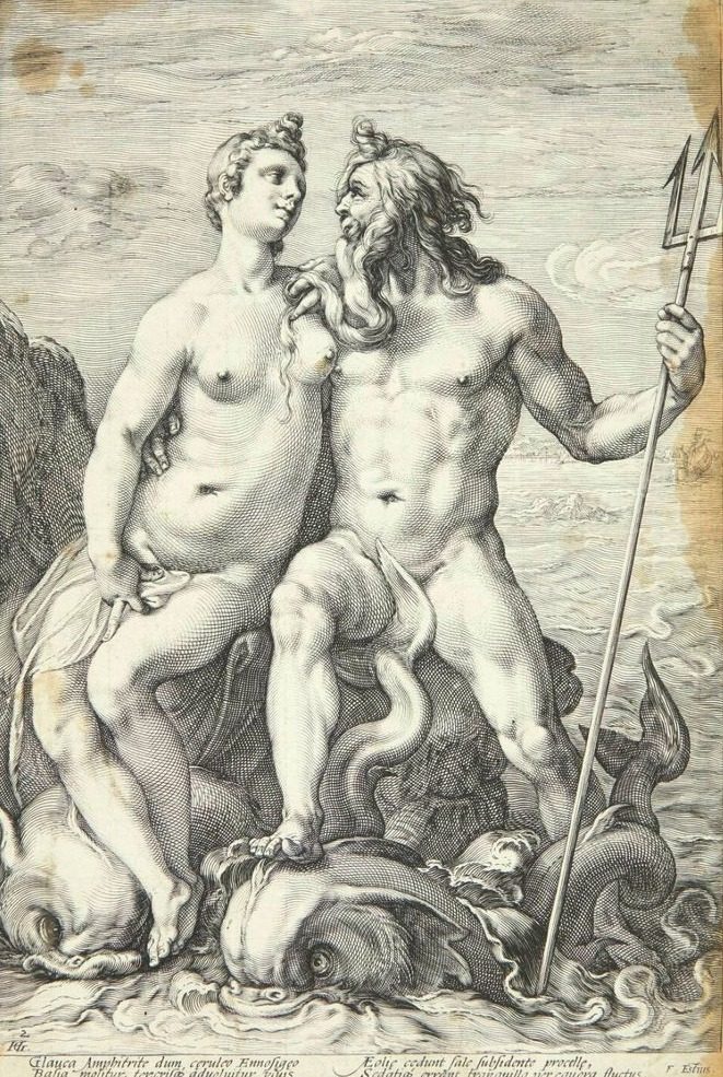 Neptun og Amfitrite by Jan Saenredam
