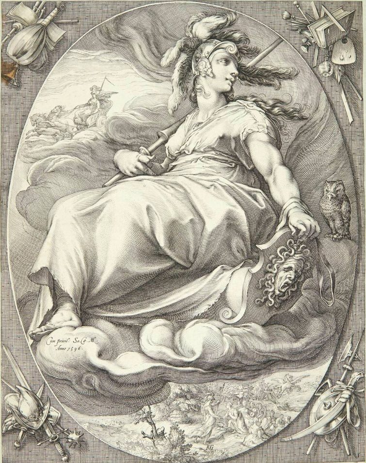 Minerva by Jan Saenredam