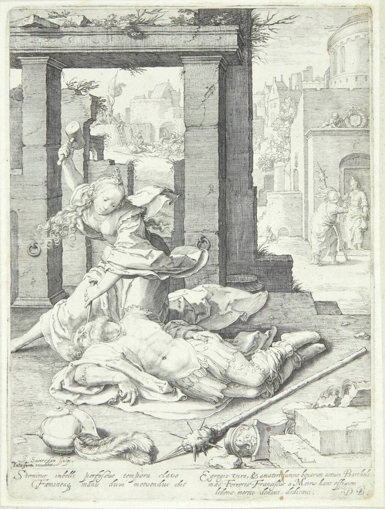 Jael og Sisera by Jan Saenredam