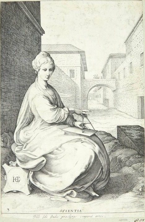 Visdom (Scientia) by Jan Saenredam