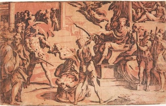 Peters og Paulus' martyrium by Antonio da Trento