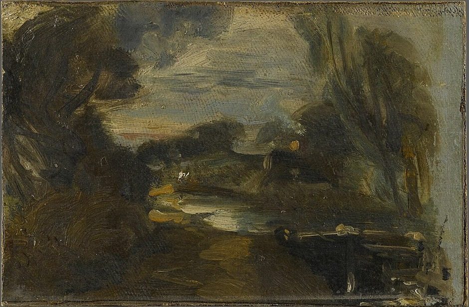 Écluse sur la rivière Stour à Flatford Mill (Suffolk) by John Constable