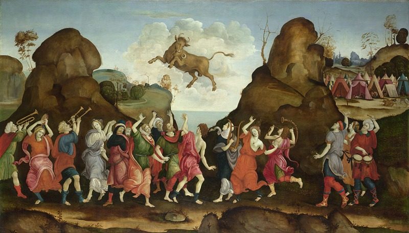 Follower of Filippino Lippi - The Worship of the Egyptian Bull God, Apis, about 1457 - 1504, NG4905 by Filippino Lippi