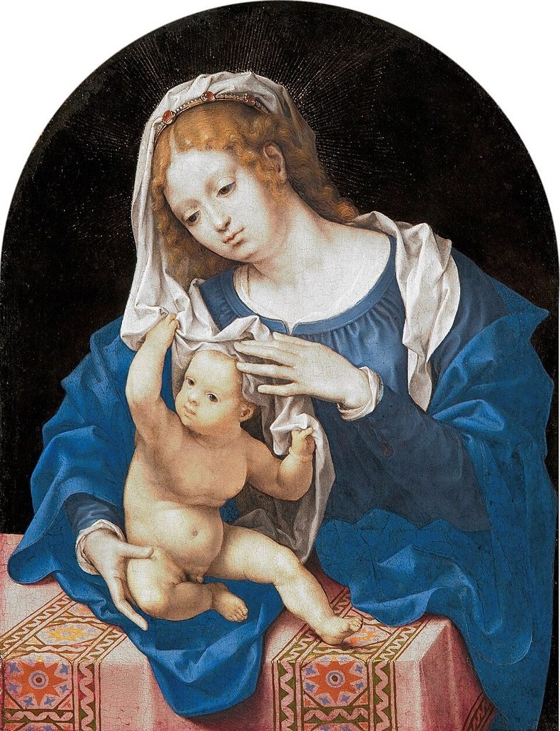 Madonna and Child . by Jan Gossaert