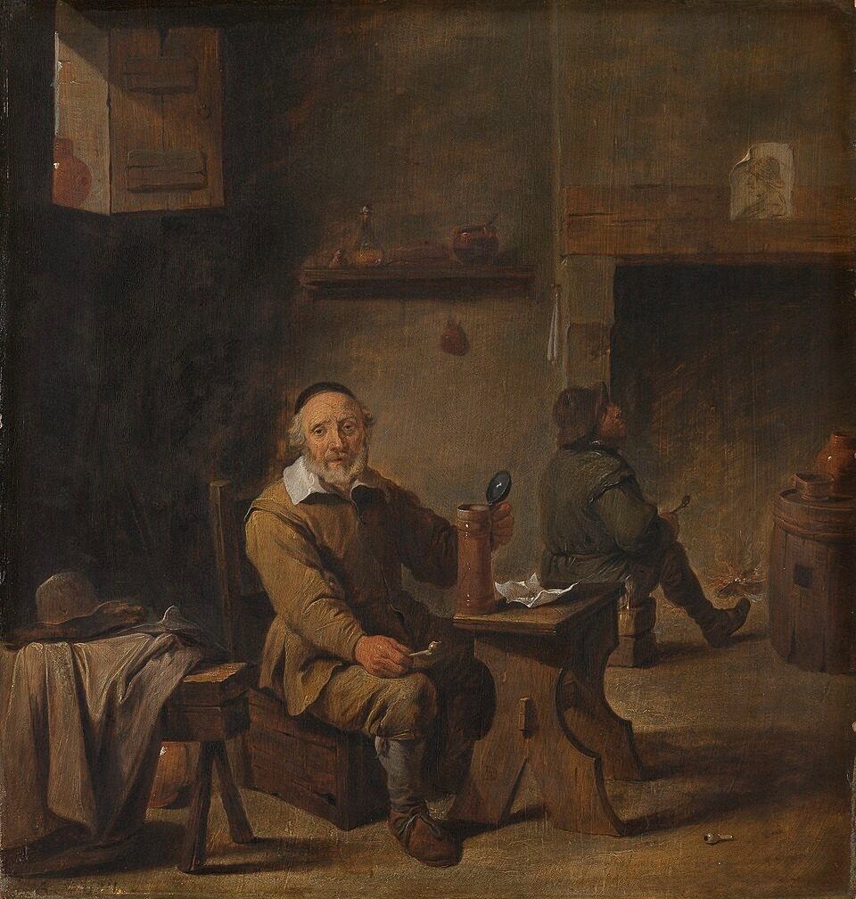 The Old Beer Drinker by After David Teniers the Younger