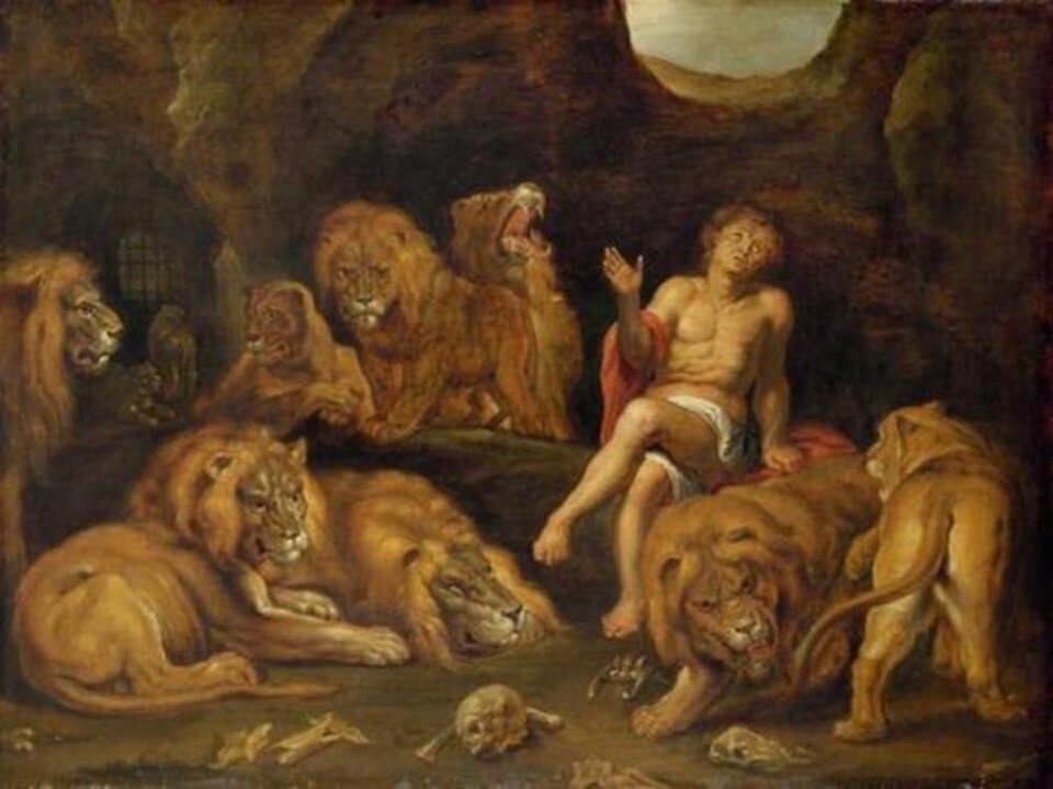 Daniel in der Löwengrube Daniel in the Lion's Den by After Peter Paul Rubens