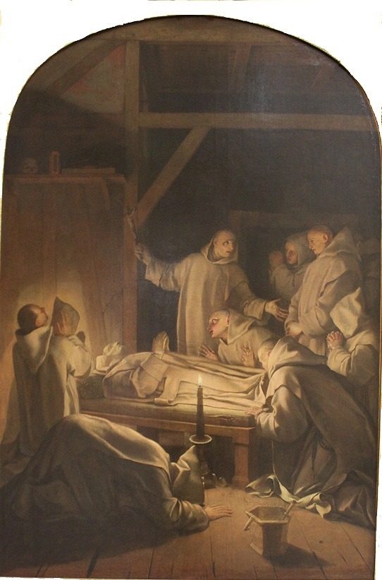 Mort de saint Bruno le 6 octobre 1101 Death of St Bruno by Eustache Le Sueur