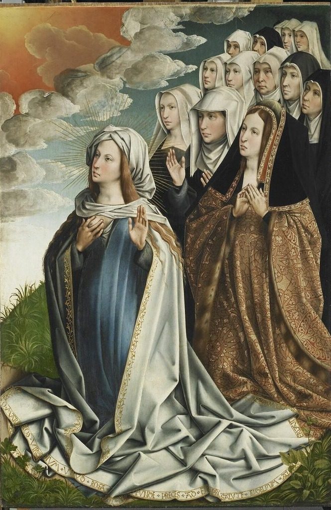 La Vierge médiatrice avec Jeanne la Folle (1479-1555) The Virgin Mediator with Jeanne la Folle by Colijn de Coter