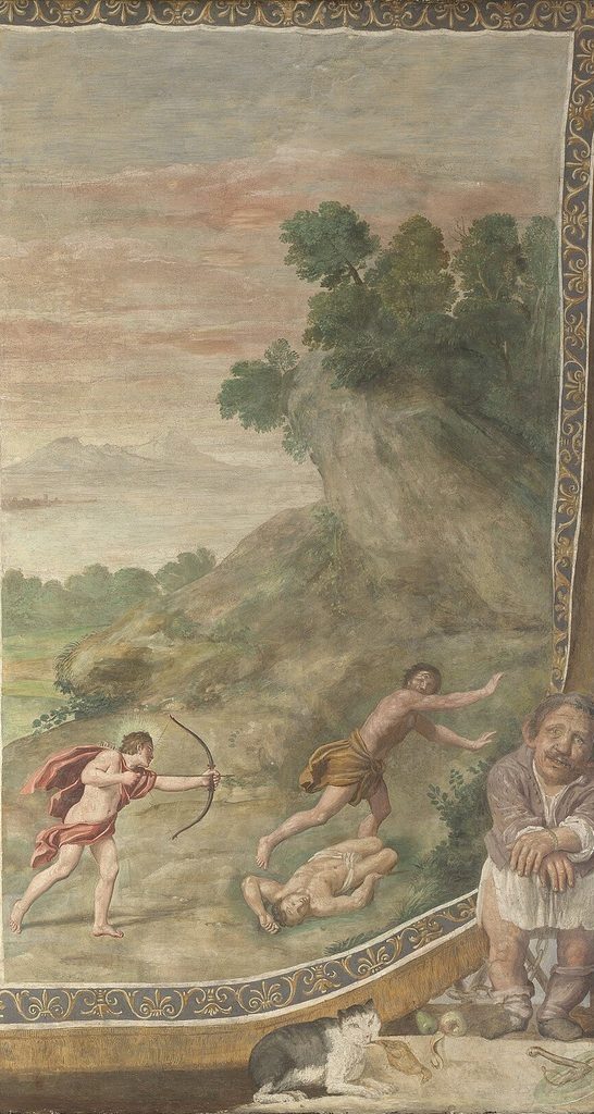 Apollo killing the Cyclops by Domenichino and workshop