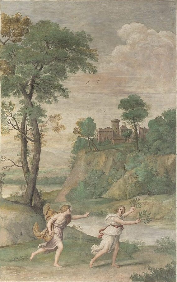 Apollo pursuing Daphne by Domenichino and workshop