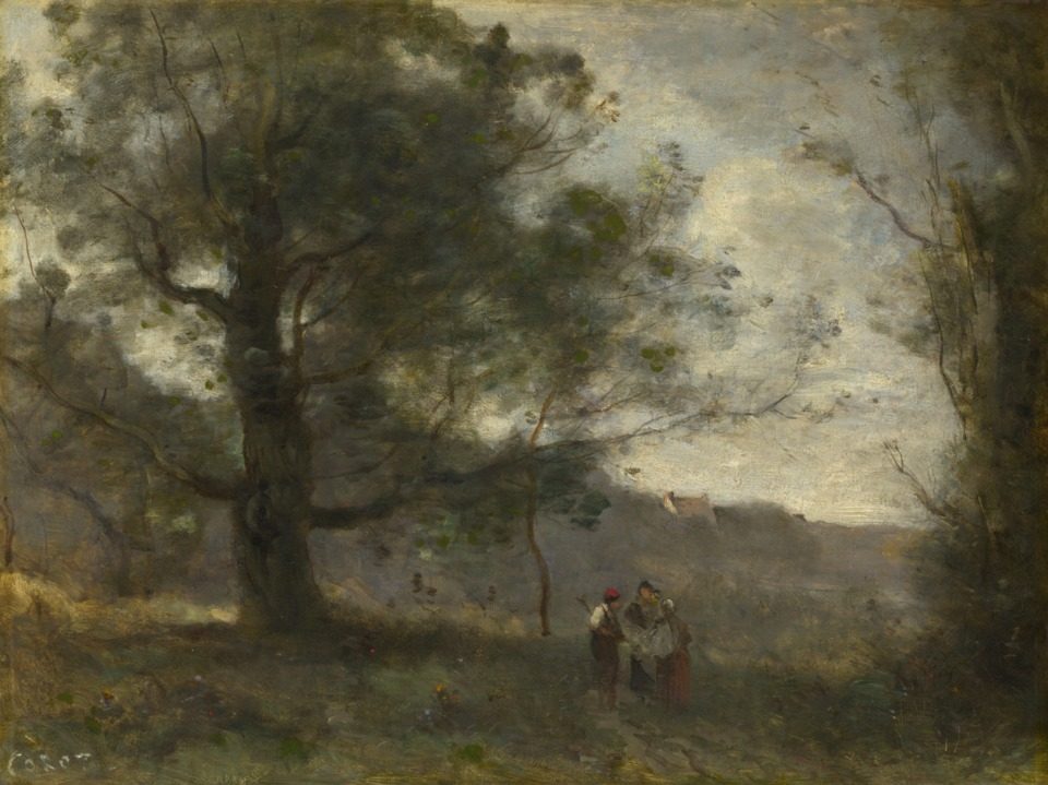 Le Chêne dans la vallée The Oak in the Valley by Jean-Baptiste Camille Corot