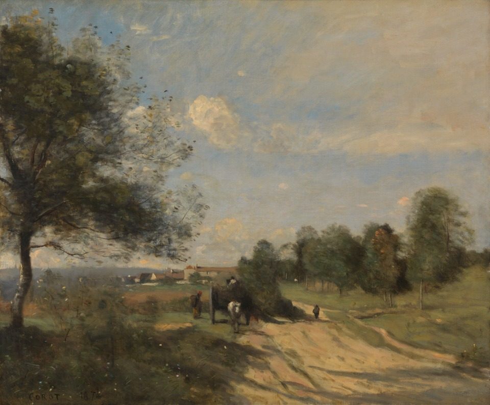 The Wagon (\ by Jean-Baptiste Camille Corot