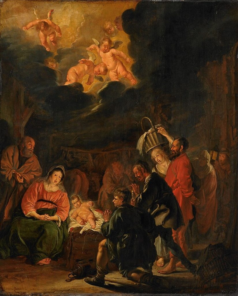 De aanbidding der herders, SK-A-789 by Rijksmuseum