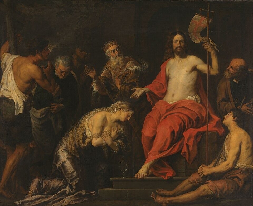 Christus en de boetvaardige zondaars, SK-A-374 by Rijksmuseum