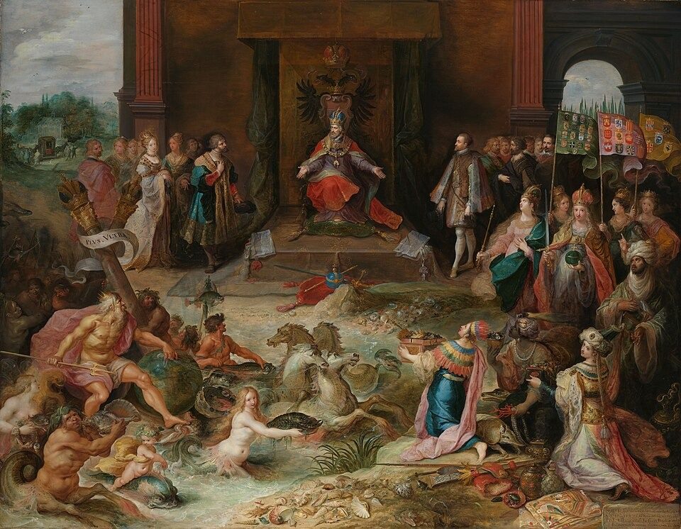 Allegorie op de troonsafstand van keizer Karel V te Brussel, 25 oktober 1555, SK-A-112 by Rijksmuseum