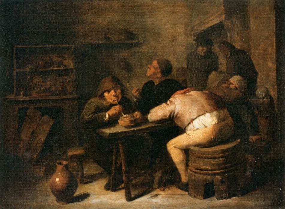 Interior of a Smoking Room by Adriaen Brouwer