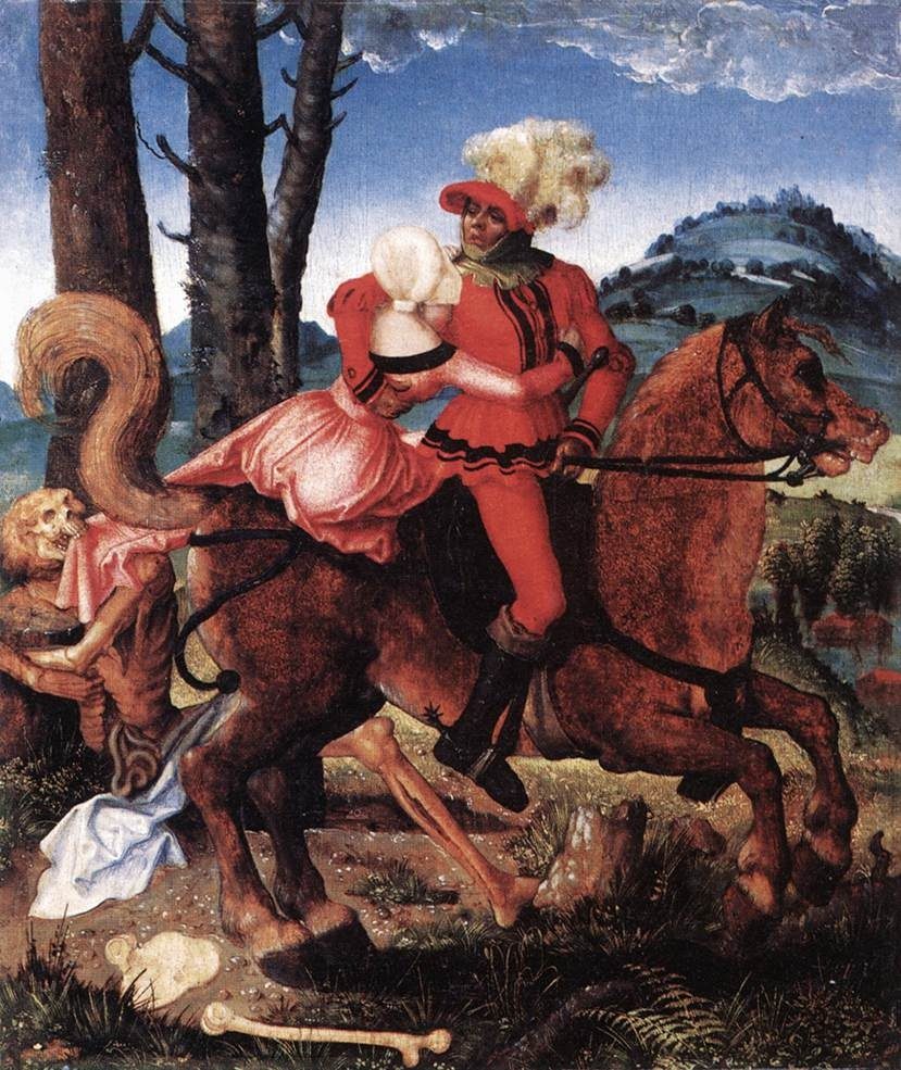The knight, the girl and Death by Hans Baldung Grien
