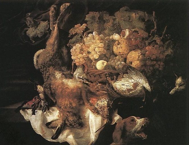 Still-life with Dog and Cat by Jan Fyt