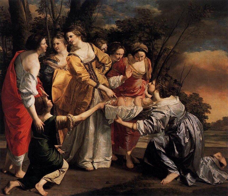 Mosè salvato dalle acque Finding of Moses by Orazio Gentileschi