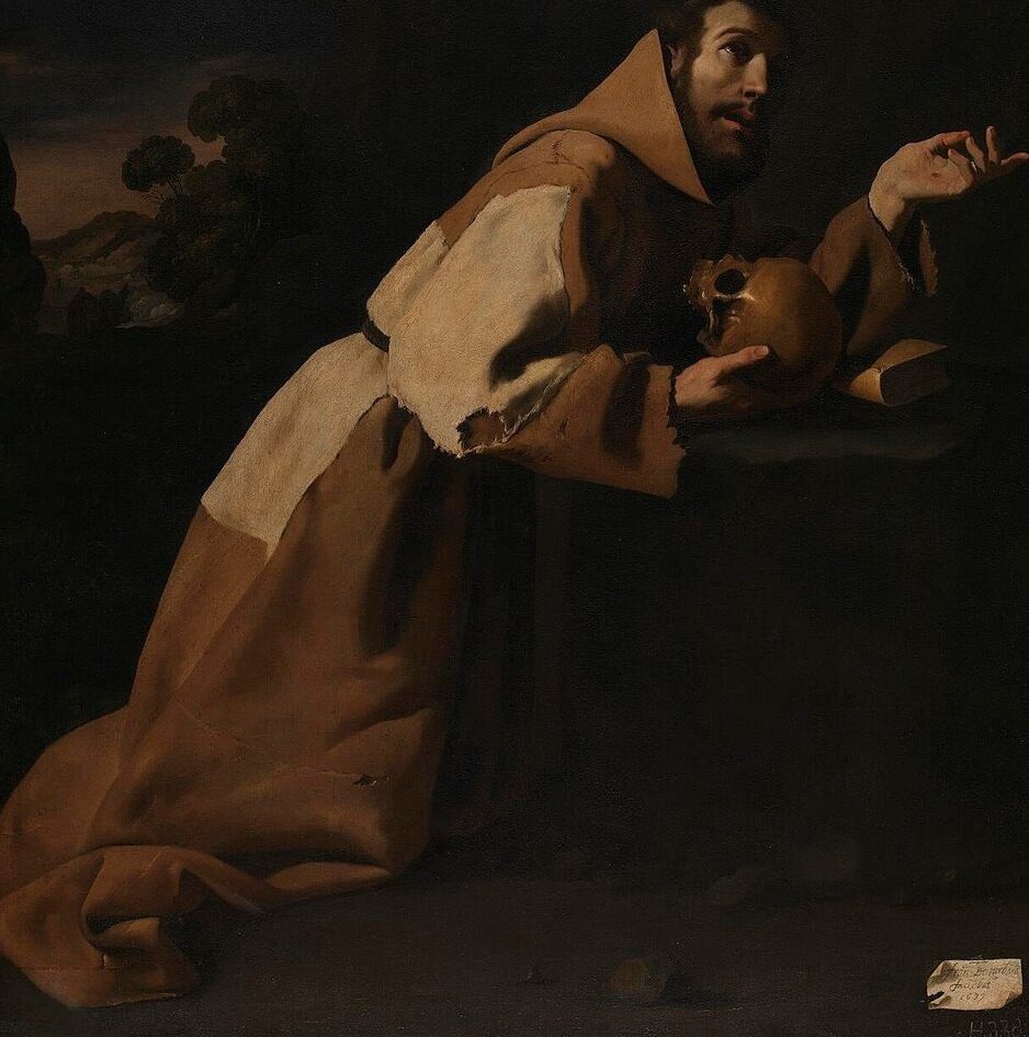 Saint Francis in Meditation by Francisco de Zurbarán