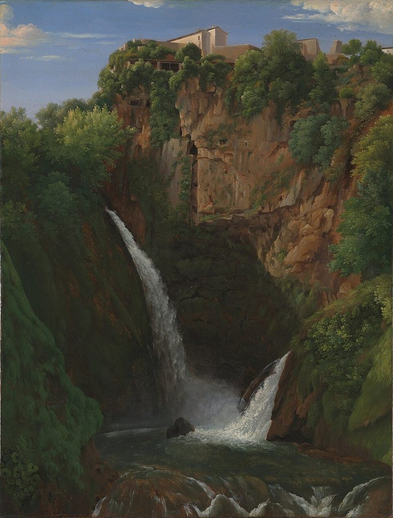 A View of Tivoli Cascade by Jean-Joseph-Xavier Bidauld
