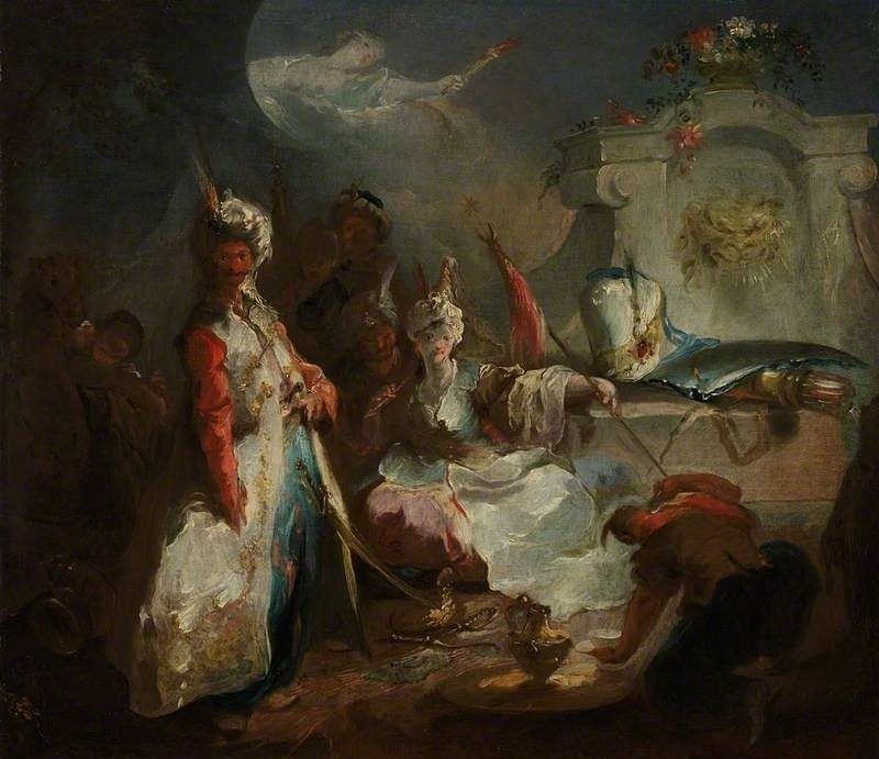 Allegory of the Continent of Asia by Franz Anton Maulbertsch