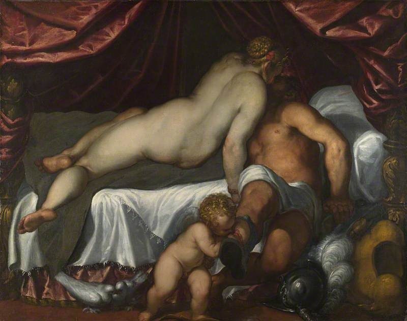 Mars and Venus by Palma il Giovane