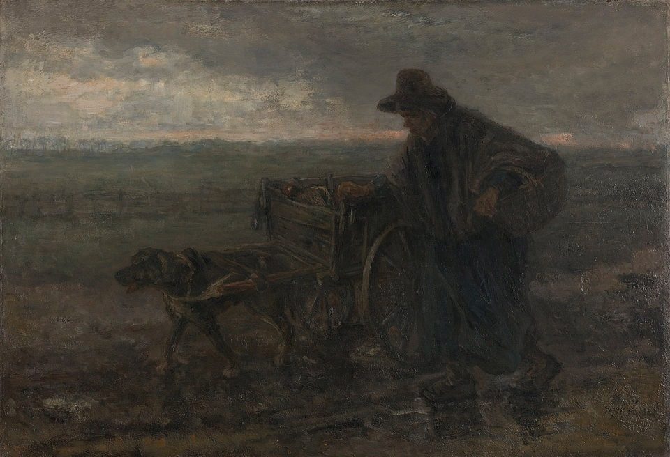 Along Fields and Roads by Jozef Israëls