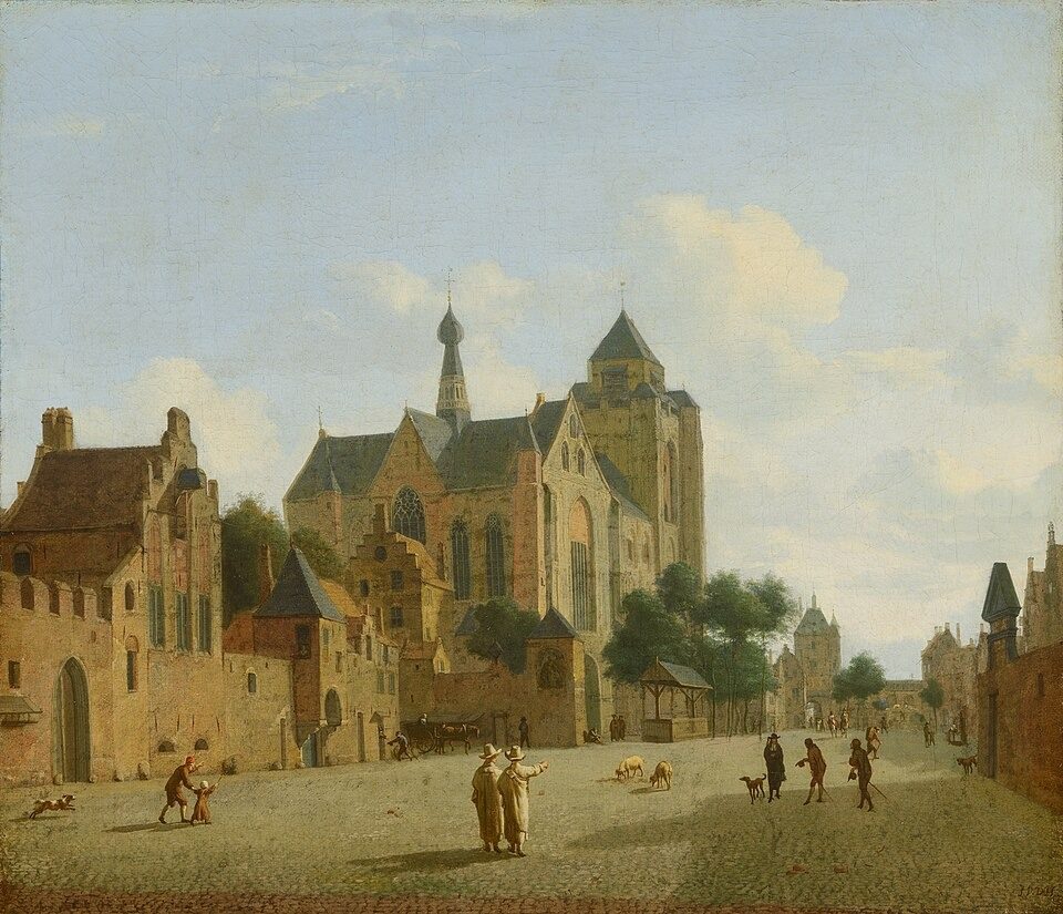 The Church at Veere) by Jan van der Heyden