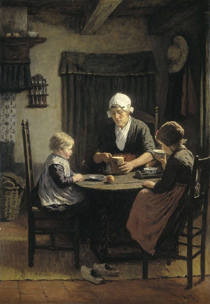 ‘At grandmother's’ by David Adolph Constanz Artz