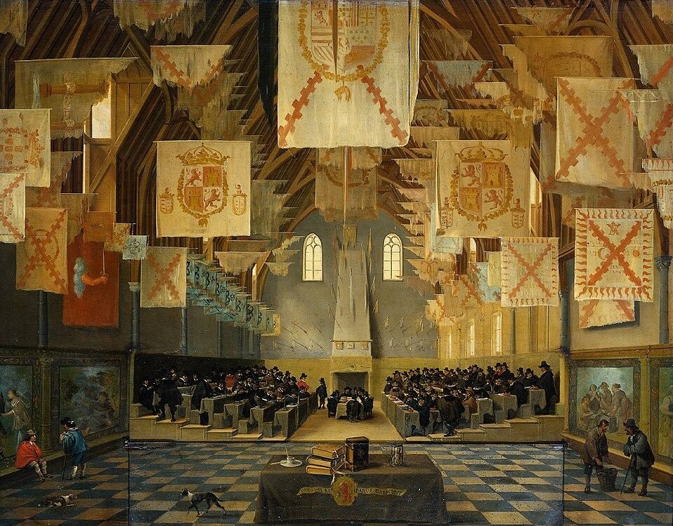 The Great Assembly of 1651 by Attributed to Bartholomeus van Bassen / Attributed to Anthonie Palamedesz.