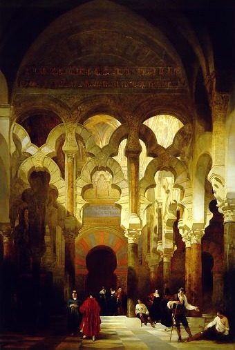 Interior of the Mosque, Córdoba by David Roberts