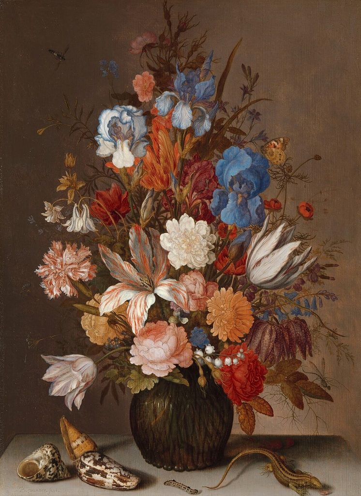 Stilleven met bloemen Still Life with Flowers by Balthasar van der Ast