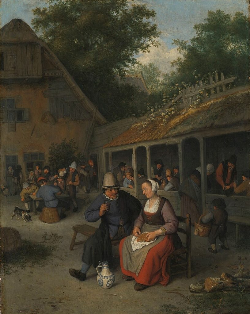 Boerenherberg by Cornelis Dusart