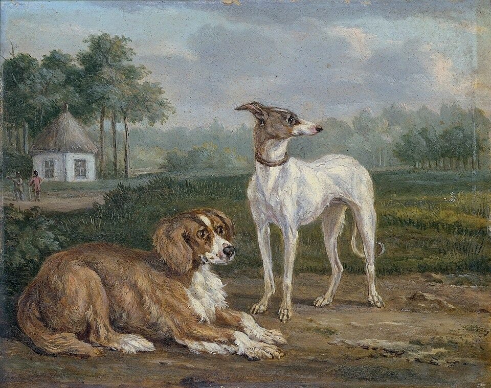 Twee honden by Jan Dasveldt