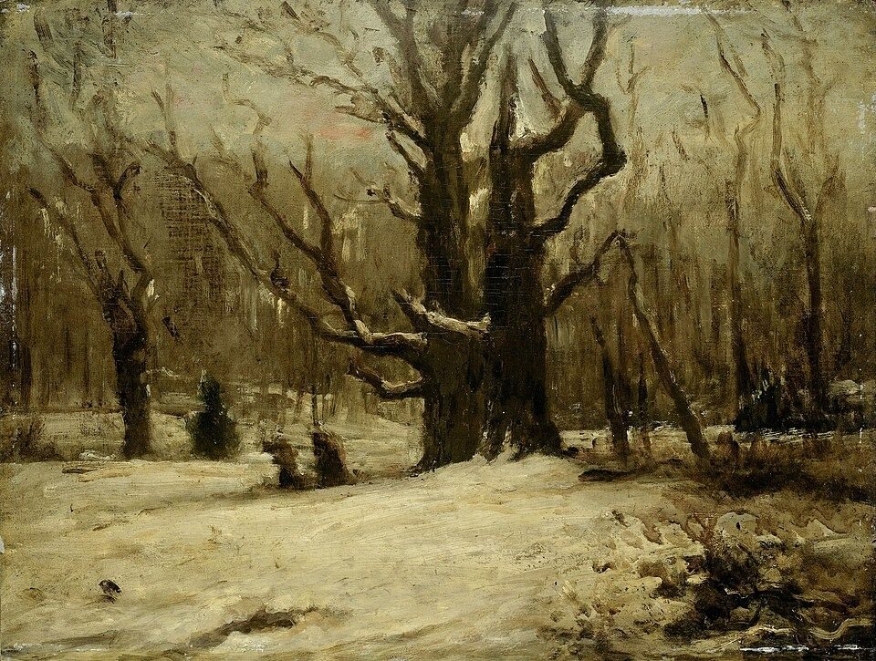 Winterlandschap by Anonymous Unknown author Gustave Courbet died 1877-12-31 Gustave Courbet died 18