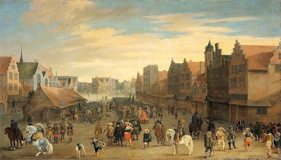 The Disbanding of the 'Waardgelders' (Mercenaries in the Pay of the Town Government) by Prince Maurits in Utrecht, 31 July 1618 by Joost Cornelisz Droochsloot
