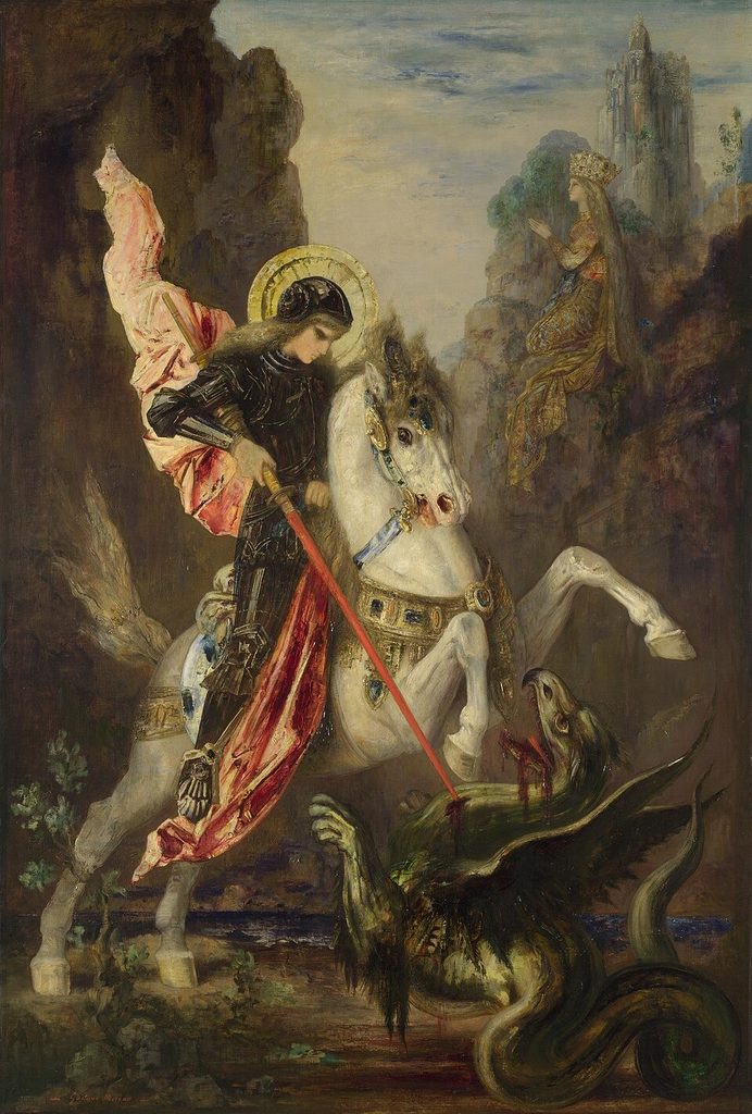 Saint-Georges et le dragon Saint George and the Dragon by Gustave Moreau