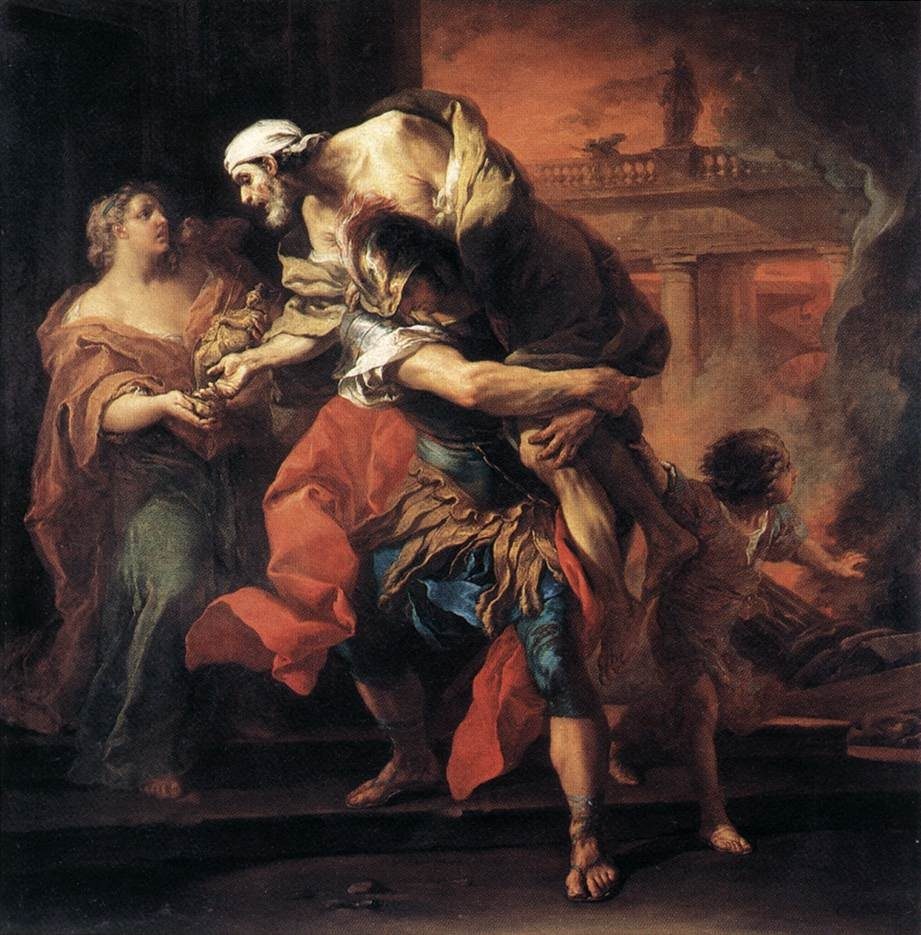 Énée portant Anchise by Charles André van Loo