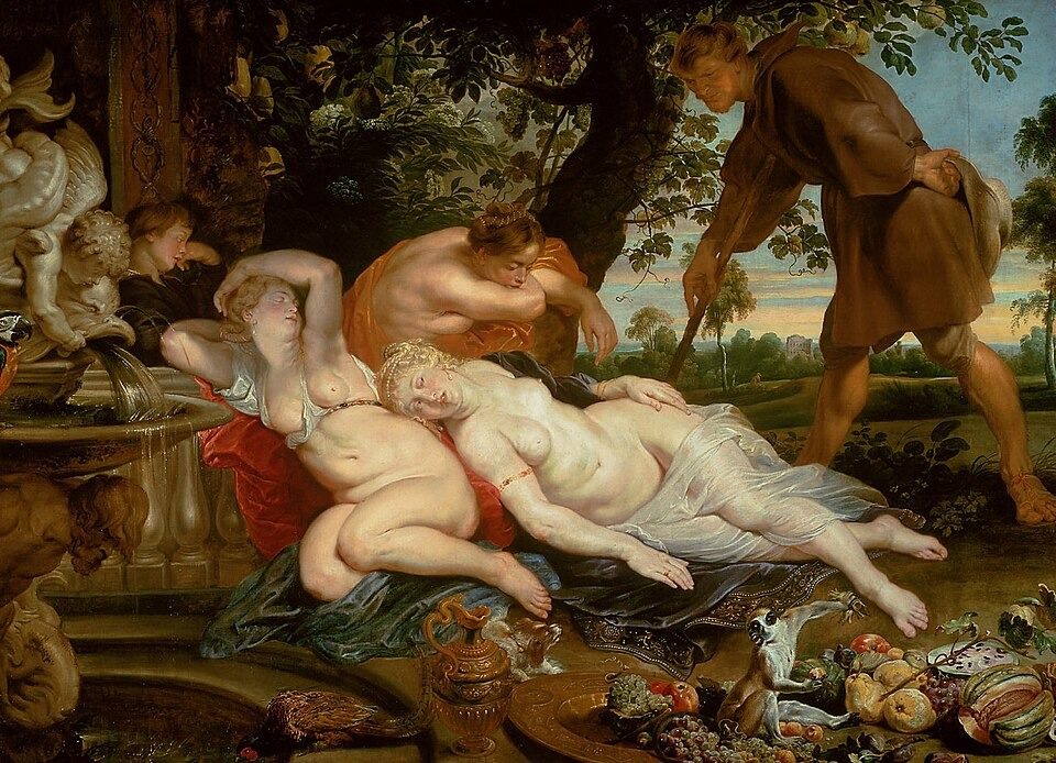 Cimone and Efigenia by Peter Paul Rubens / Frans Snyders / Jan Wildens