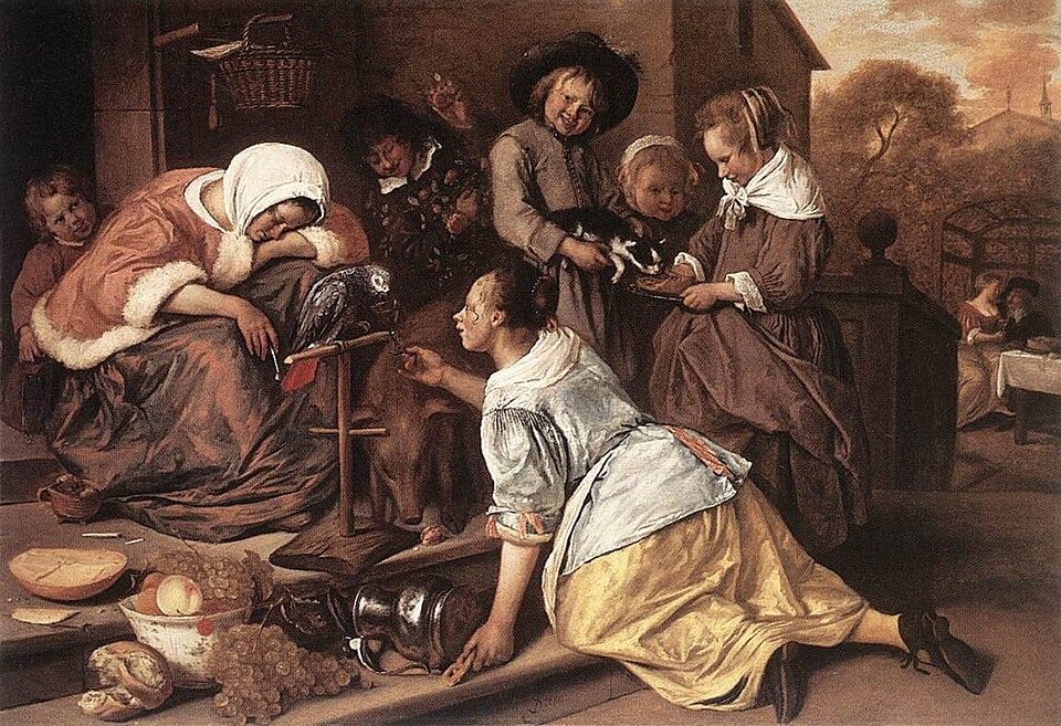 The Effects of Intemperance by Jan Steen